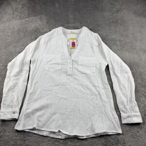 Mote Shirt Womens Medium White Long‎ Sleeve